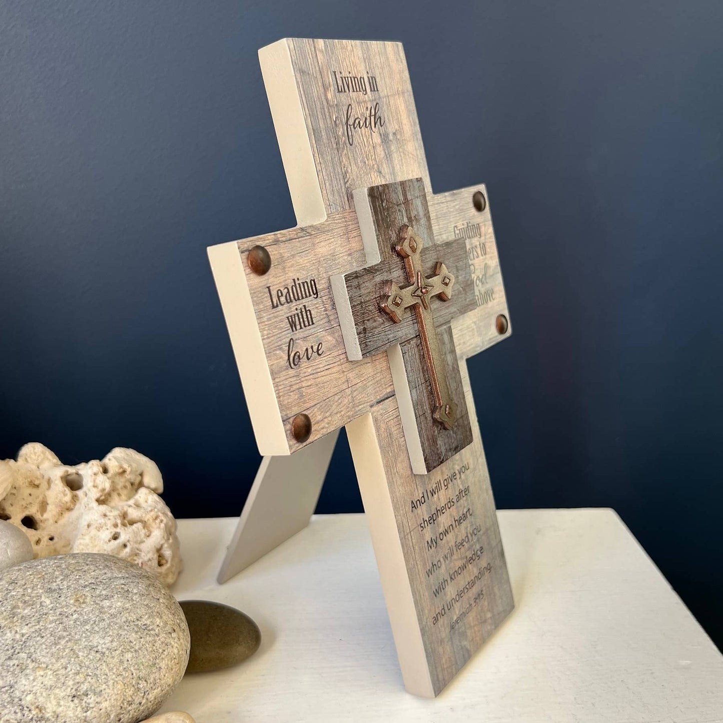 Living in Faith Standing Cross