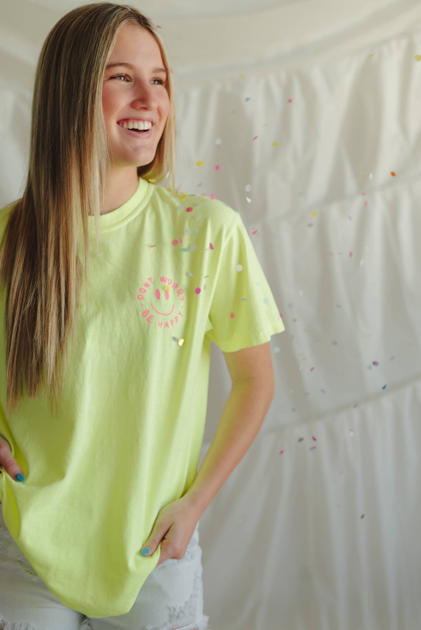 Be Happy Tee - Yellow (CLOSEOUT)