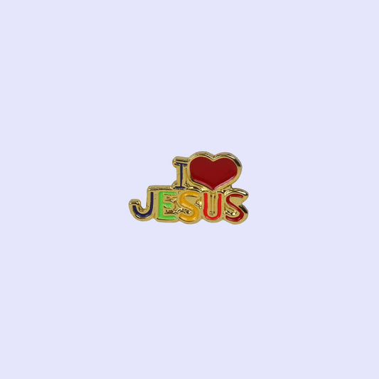 Lapel Pin I Love Jesus PK3