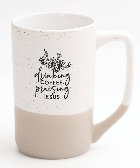 Drinking Coffee - Designer Mugs-Pebble