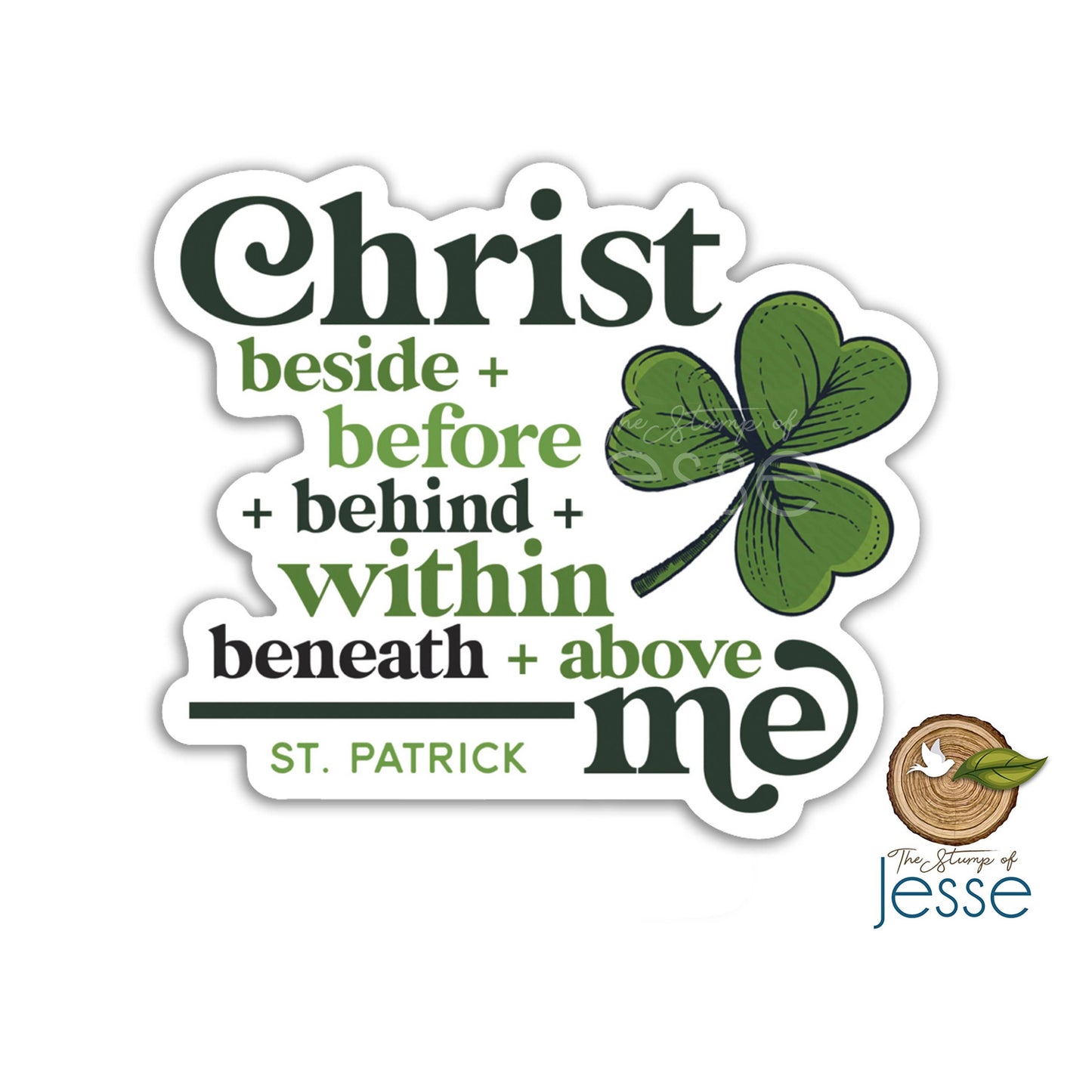 St. Patrick Waterproof Catholic Sticker