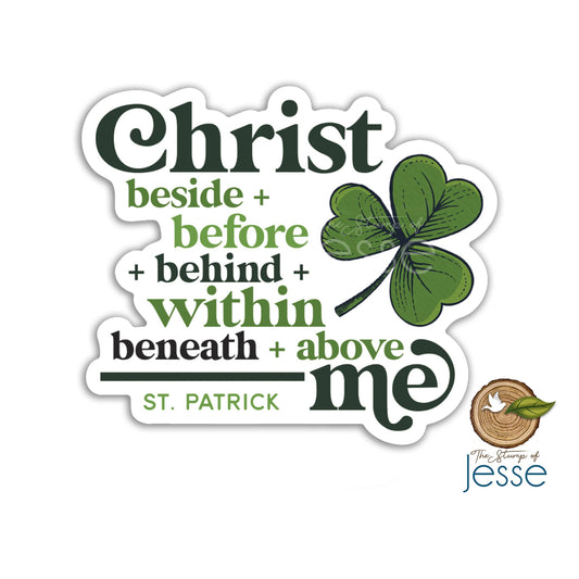 St. Patrick Waterproof Catholic Sticker