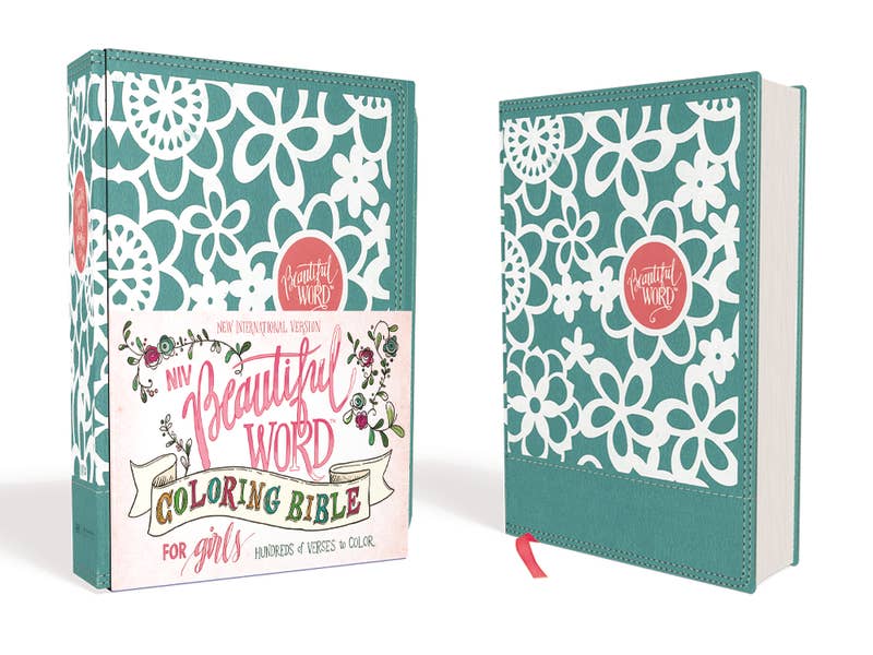 NIV Beautiful Word Coloring Bible for Girls Leathersoft Teal