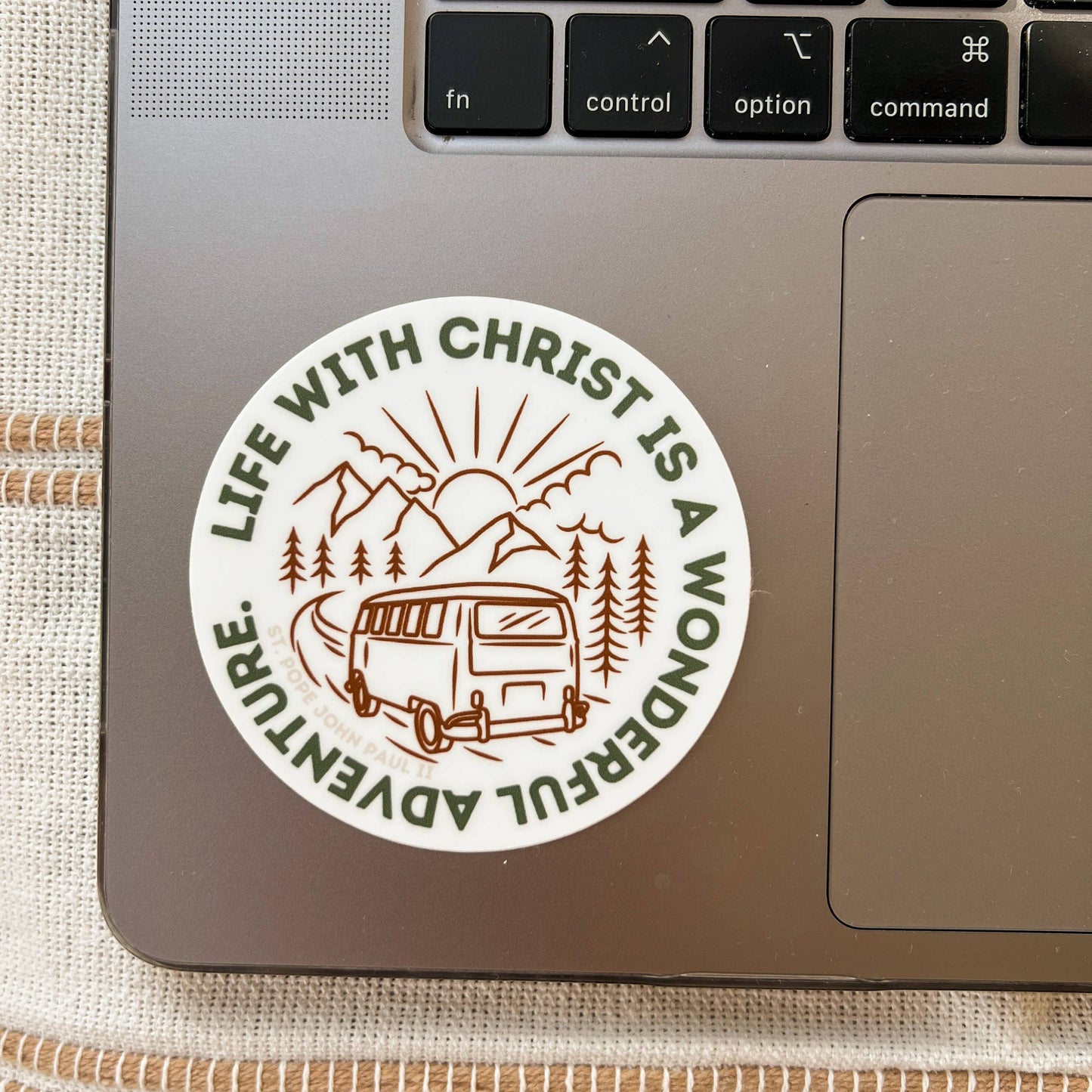 Life With Christ is a Wonderful Adventure Sticker