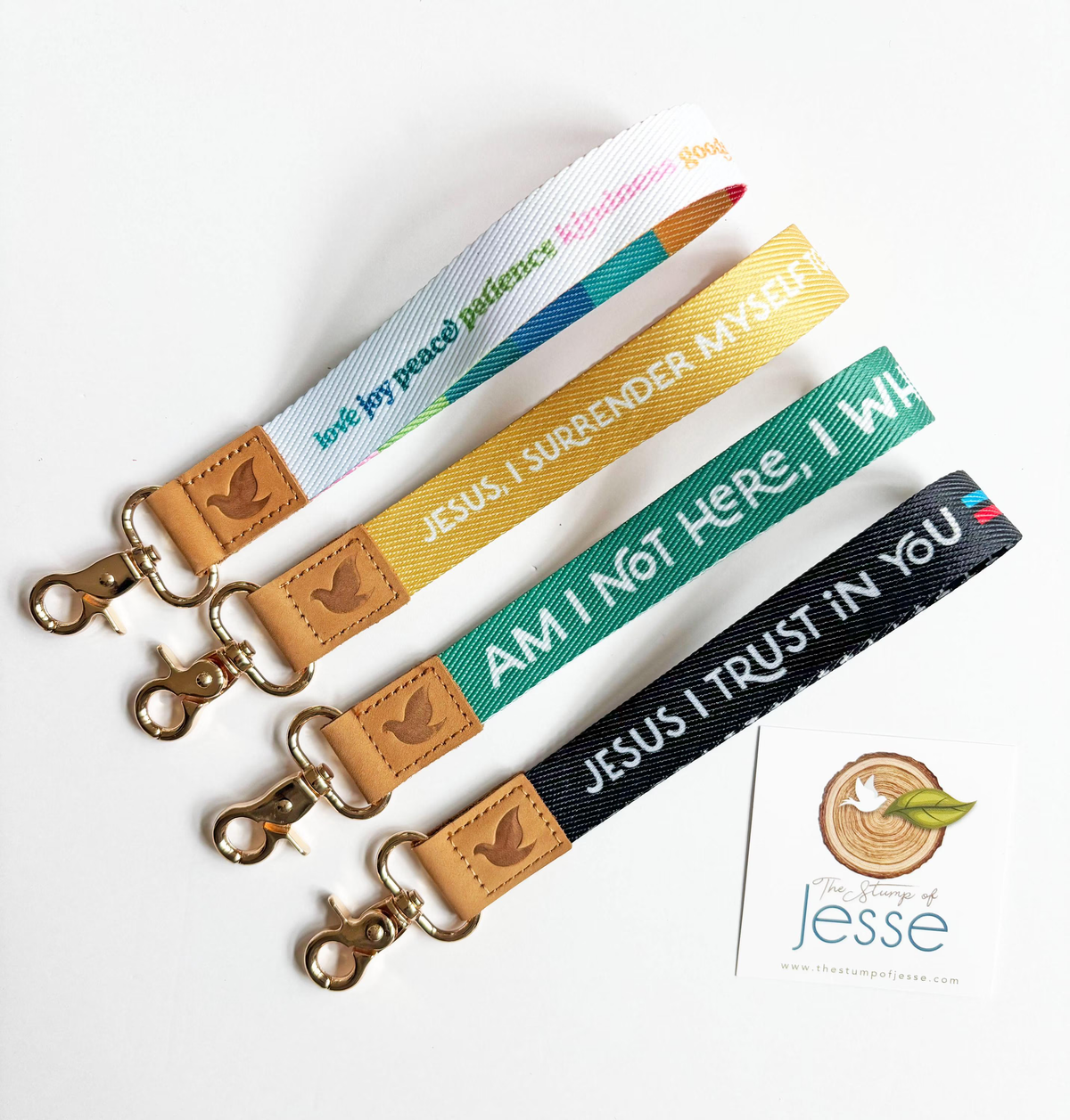 Jesus I Surrender Wristlet Keychain