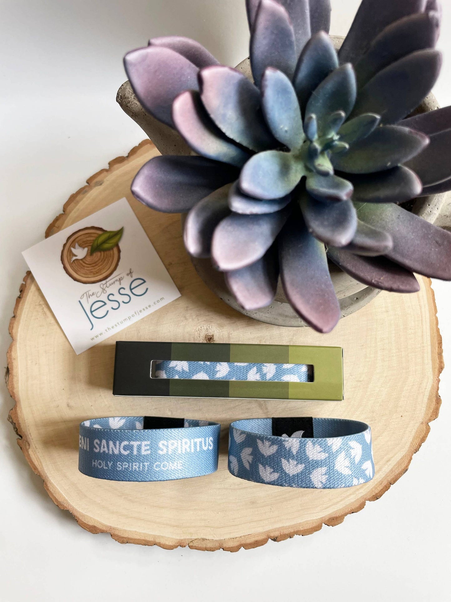 Veni Sancte Spiritus Reversible Elastic Bracelet