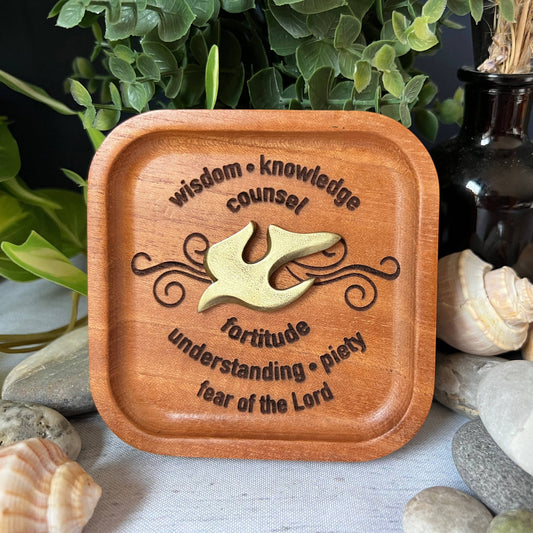 Seven Gifts of the Holy Spirit Trinket Dish