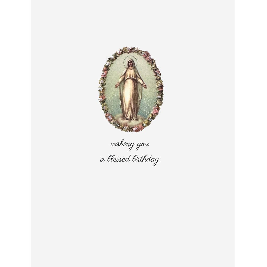Our Lady Of Grace Birthday Card