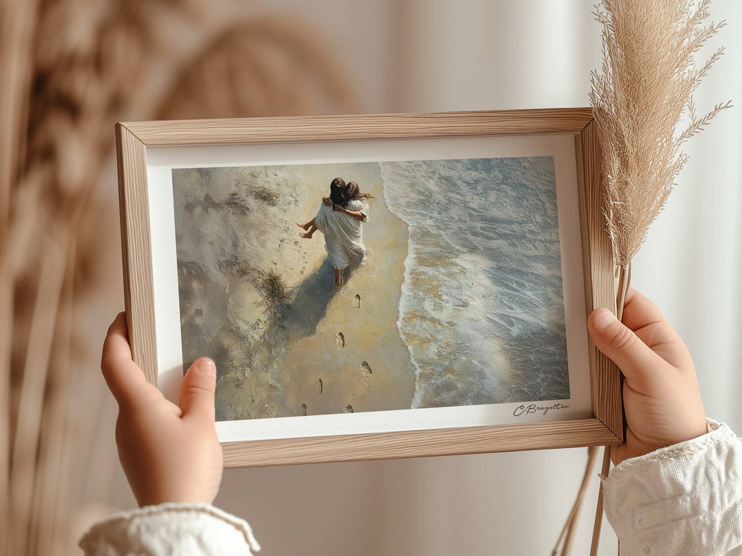 He Carried Me | Signed Handmade Art Print