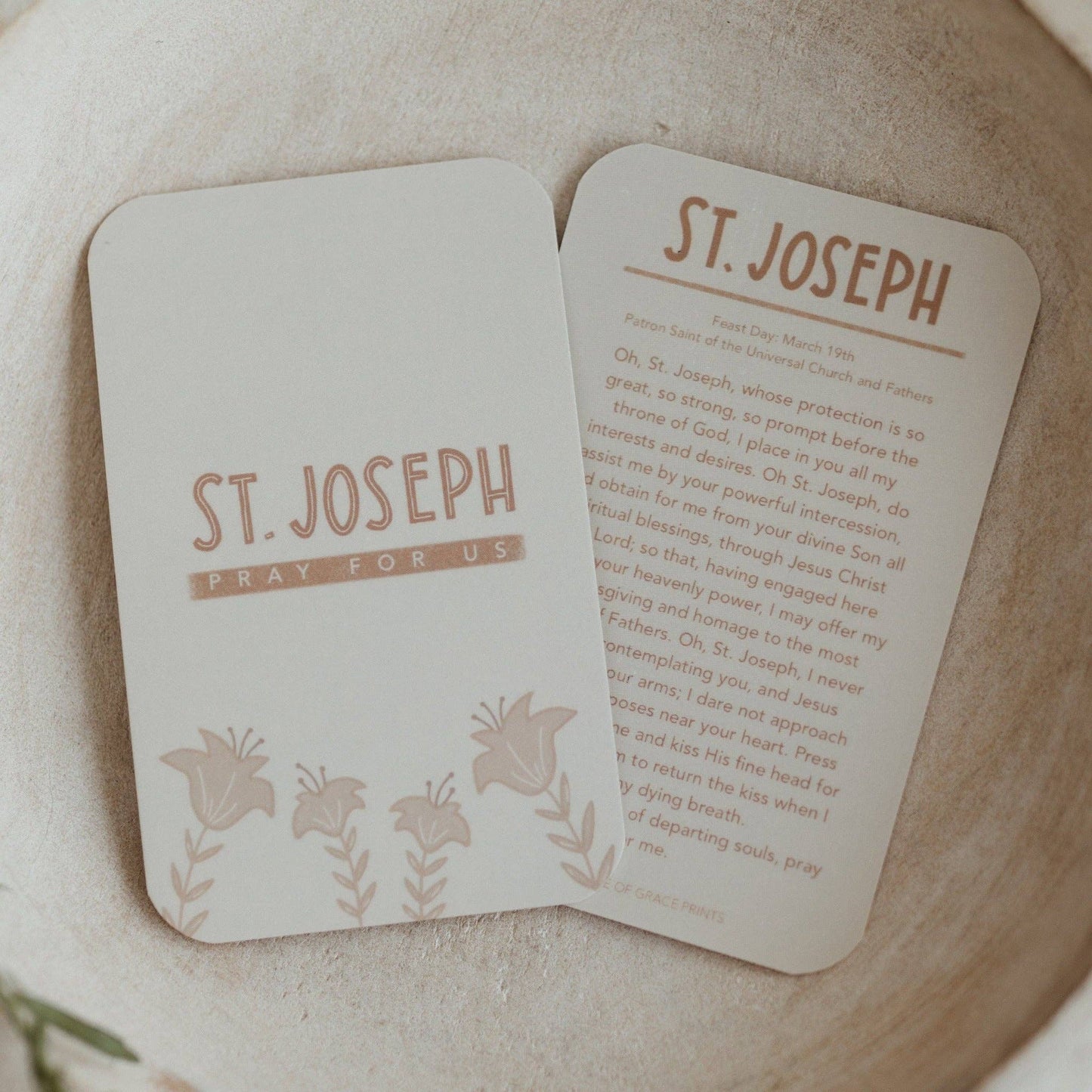 St. Joseph Prayer Card