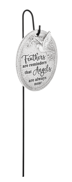 Sacred Wings Memorial Plaques with Stakes