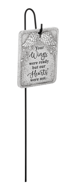 Sacred Wings Memorial Plaques with Stakes