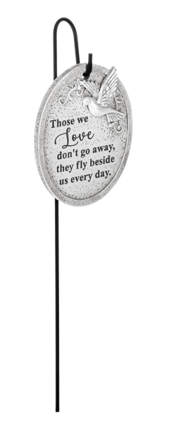 Sacred Wings Memorial Plaques with Stakes