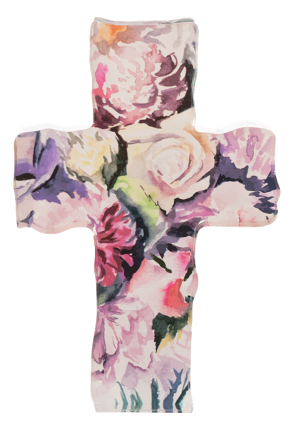 Floral Crosses Figurines