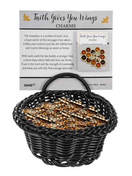 Faith Gives You Wings Bumblebee Charm
