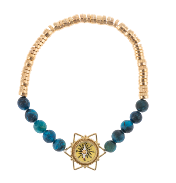 He Will Direct Your Path Compass Bracelet