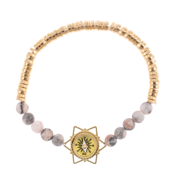He Will Direct Your Path Compass Bracelet