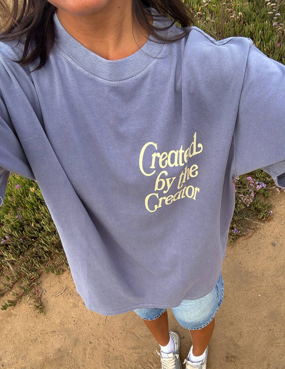 Created by the Creator Plum Unisex Tee