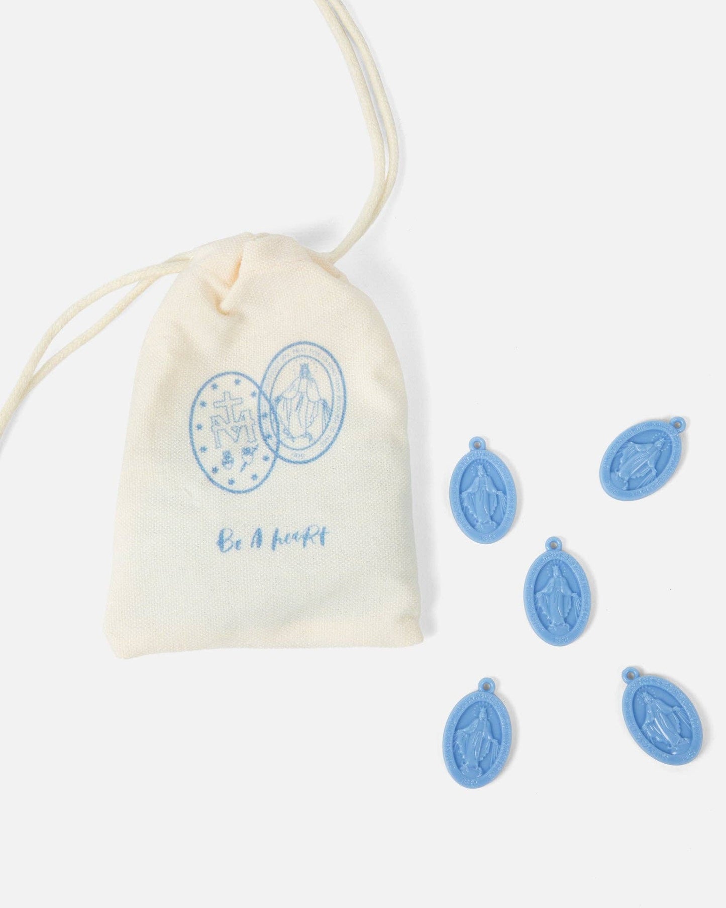 Be A Heart Plastic Miraculous Medals - Pack of 25