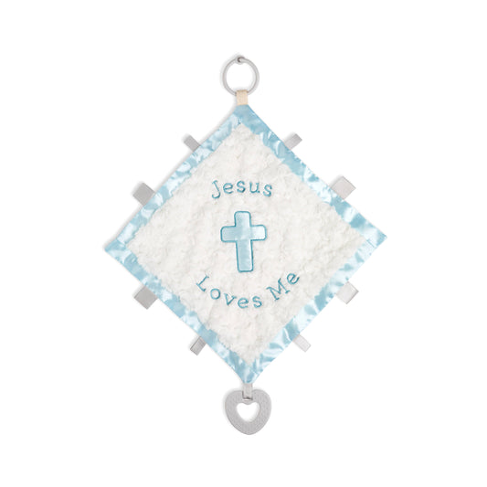 Jesus Loves Me Activity Blankie - Blue