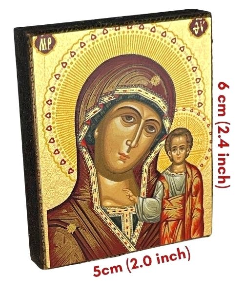 Virgin Mary of Kazan Silk Screen Icon Magnet