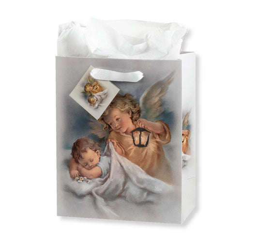 Guardian Angel with Lamp Medium Gift Bag with Tissue