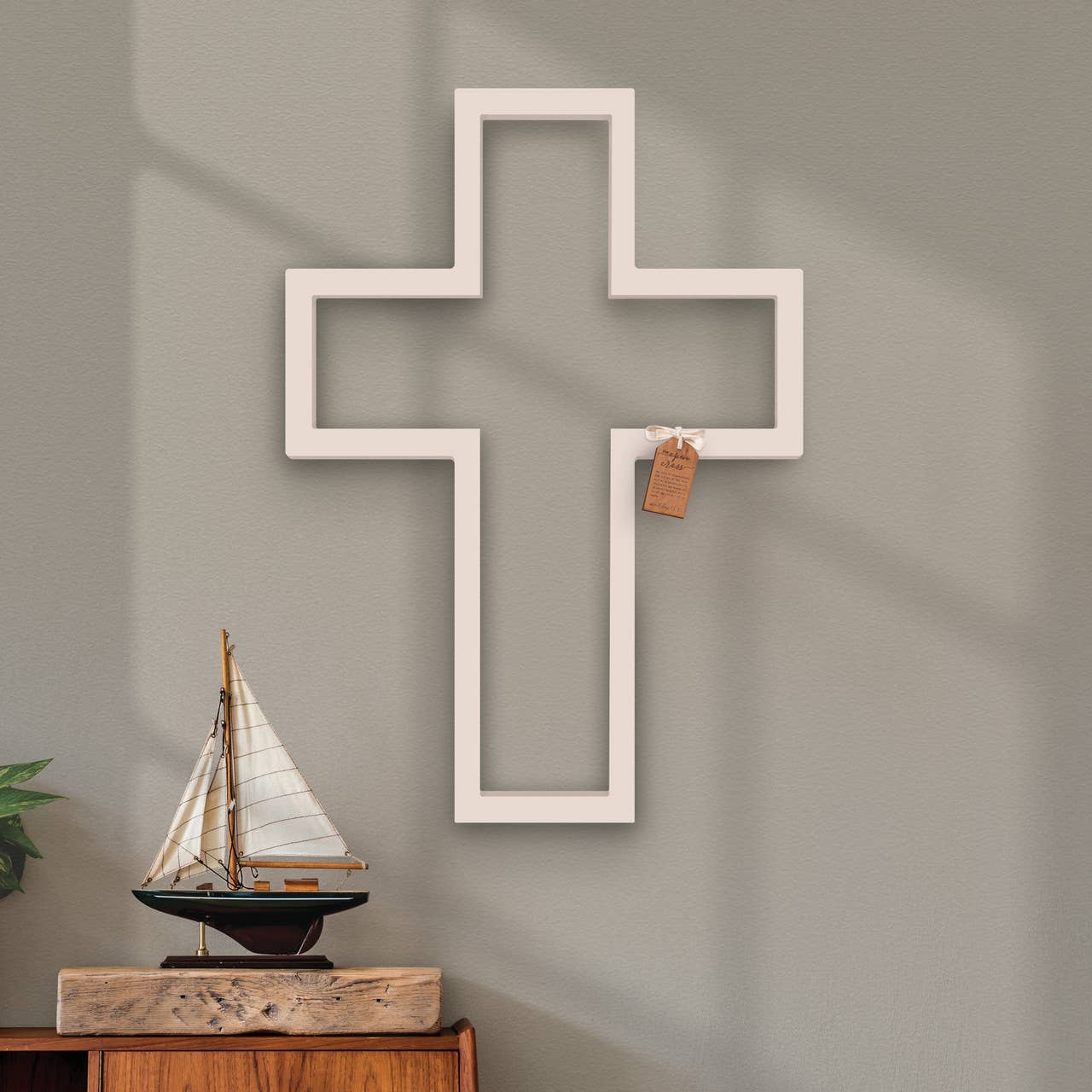 The Open Cross Collection - White Open Cross - 34"H