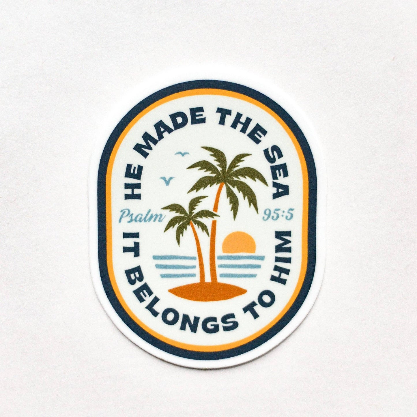 Catholic Coastal Psalm 95 Sticker