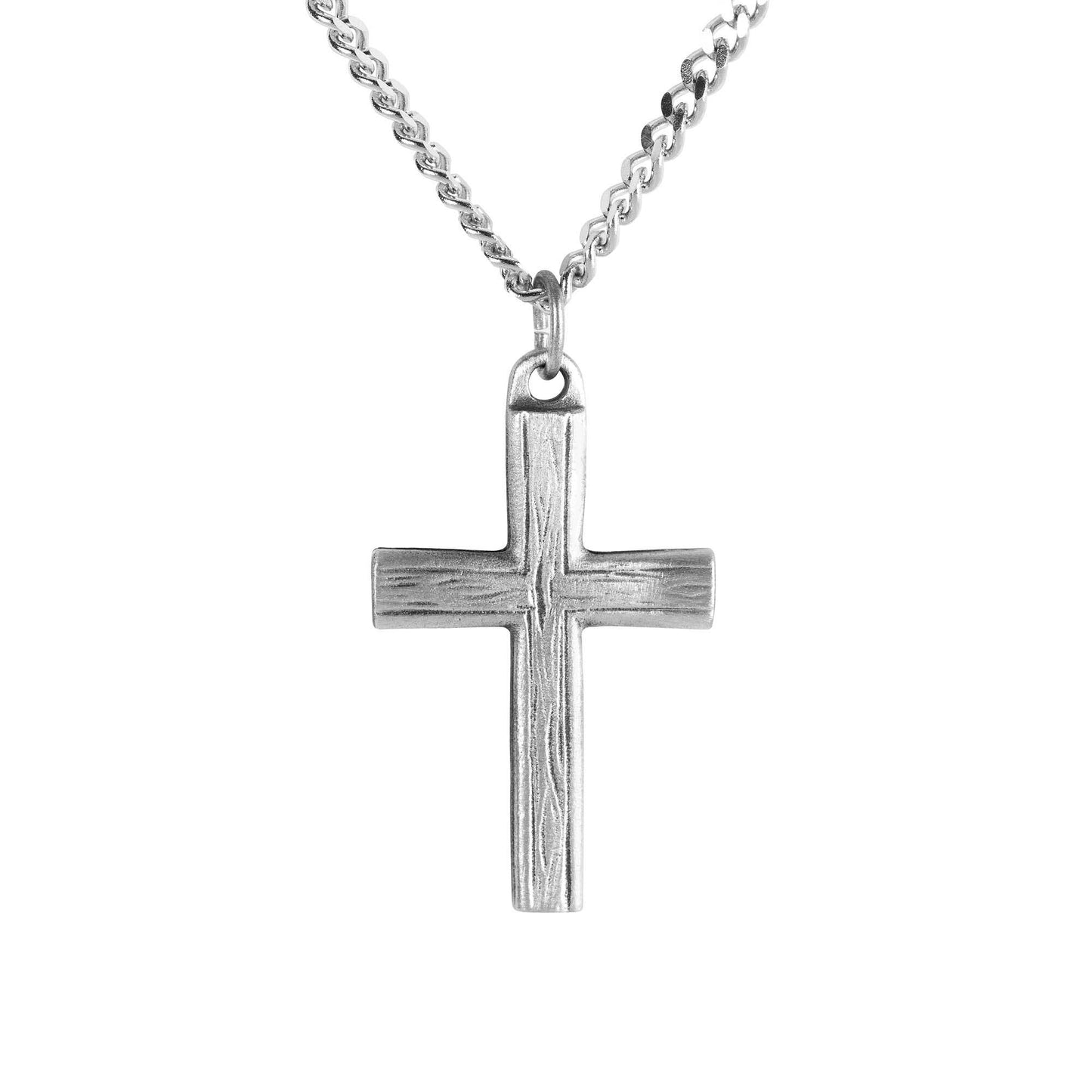 NK GRAIN BOX CROSS PWT 24"STNLS STL CHN