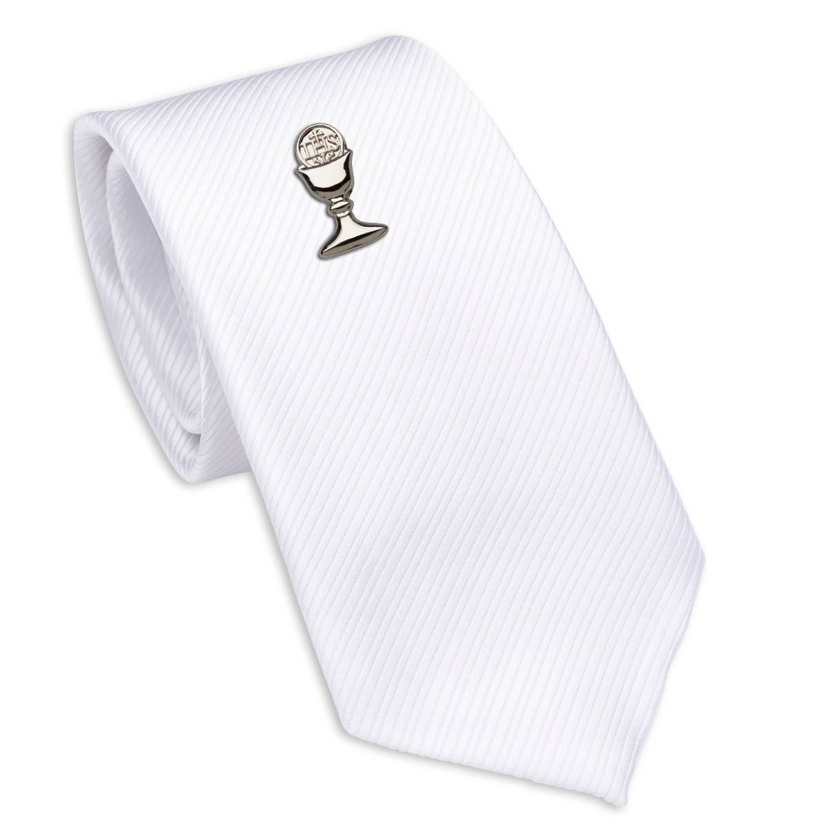 Boy's First Communion Tie and Chalice Pin Set
