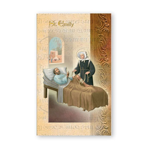 St. Emily Biography Card