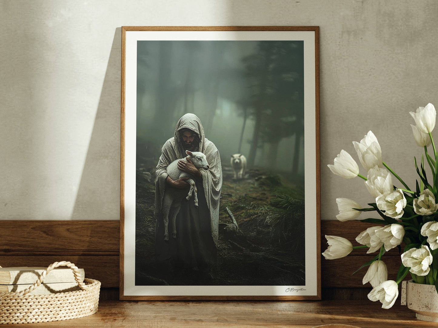 Protected by Him | Signed Handmade Art Print