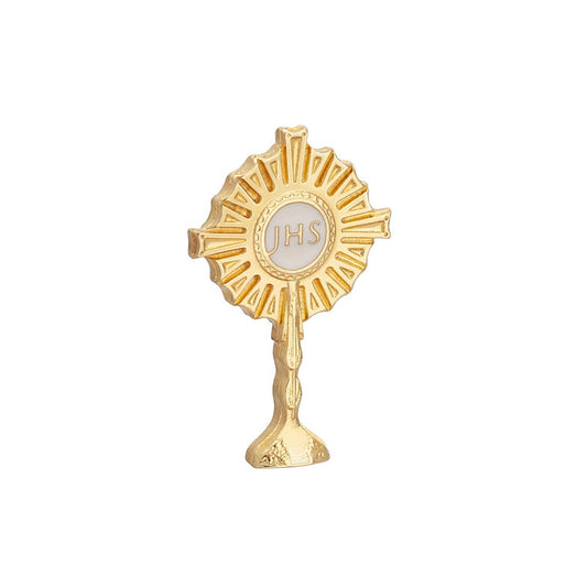Monstrance Lapel Pin 1.75" 