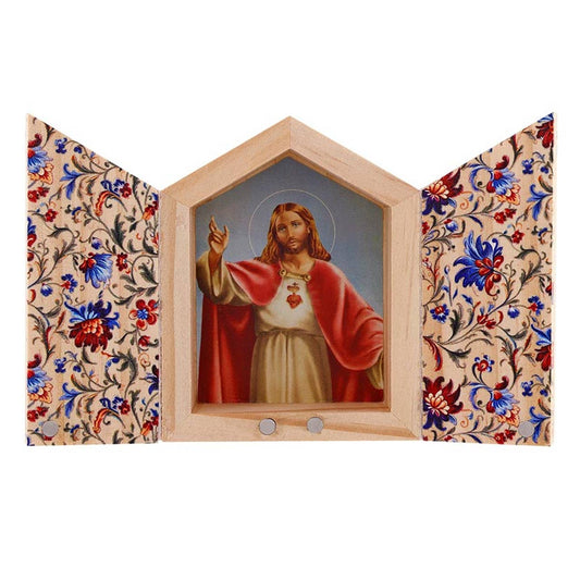 Sacred Heart Diptych 4x3"