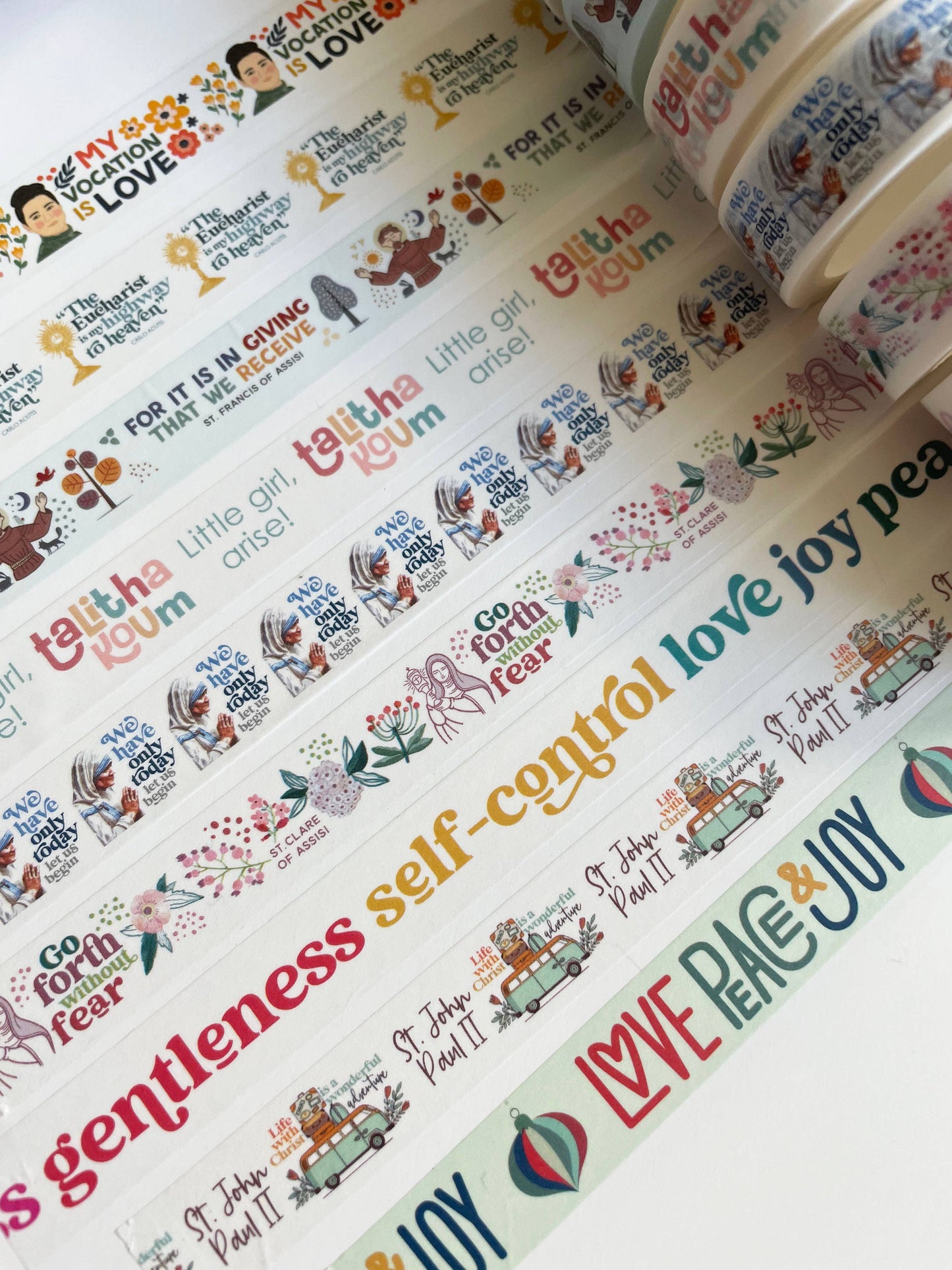 Totus Tuus Washi Tape | Catholic Washi Tape | 15mm x 10m