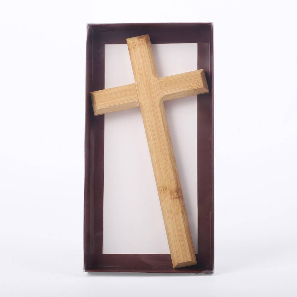 Wall Cross 10" Bamboo