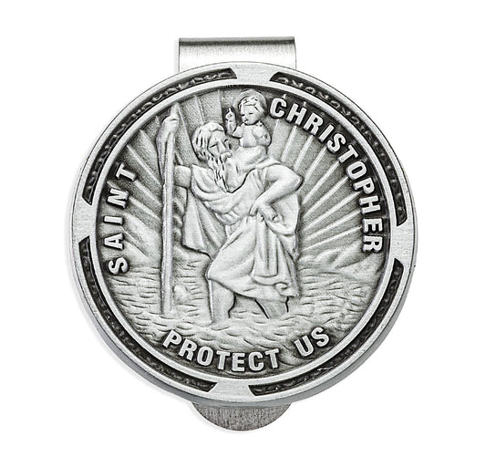 Saint Christopher Auto Visor Clip
