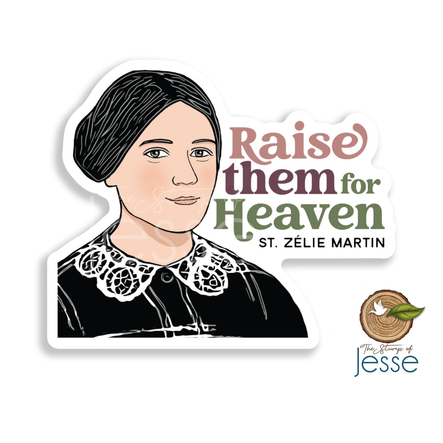St. Zelie Martin Waterproof Catholic Sticker