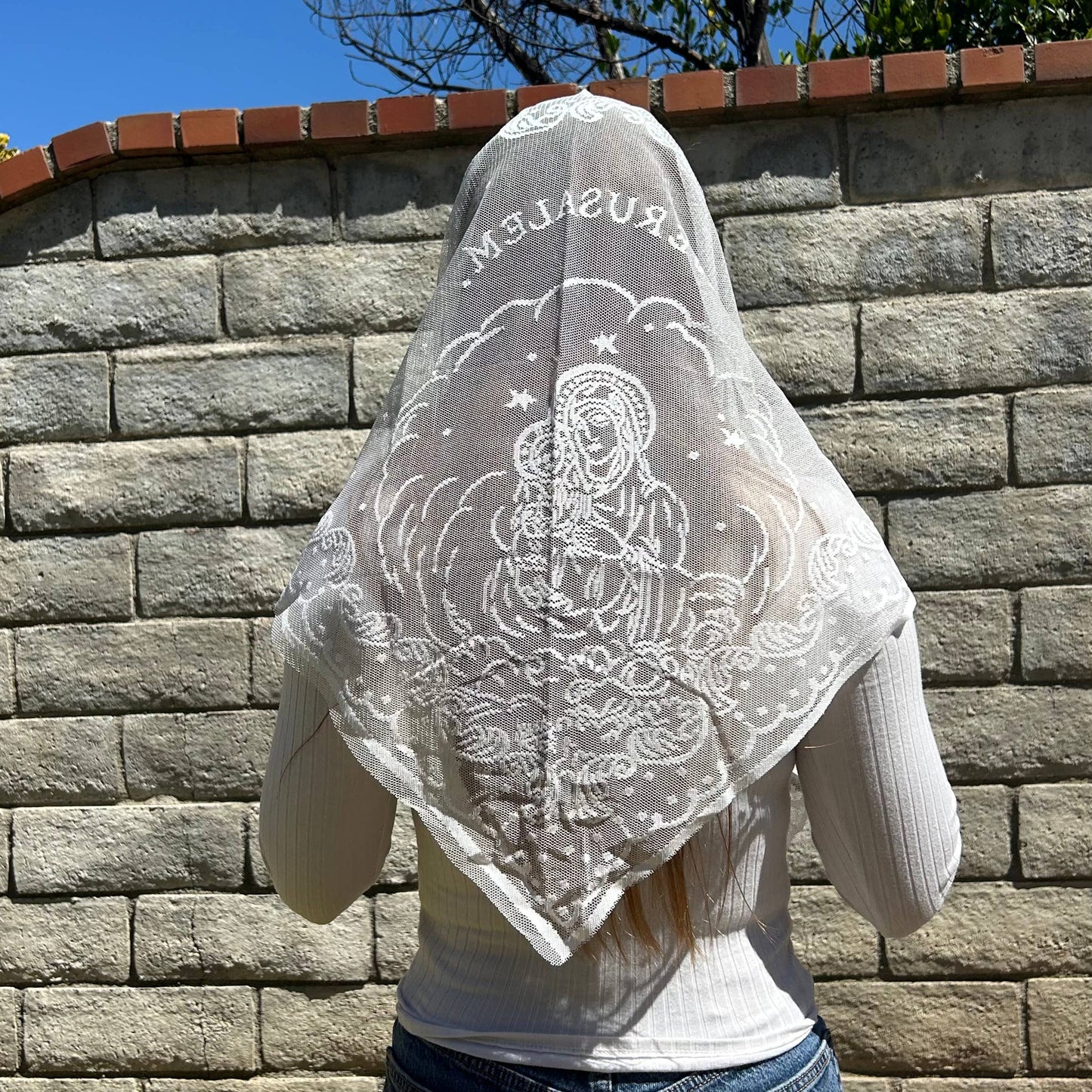 Jerusalem Veil  -White 