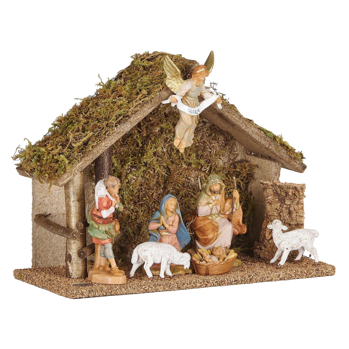 Fontanini 7-Figure Nativity w/ Set Italian Stable - 5" Scale