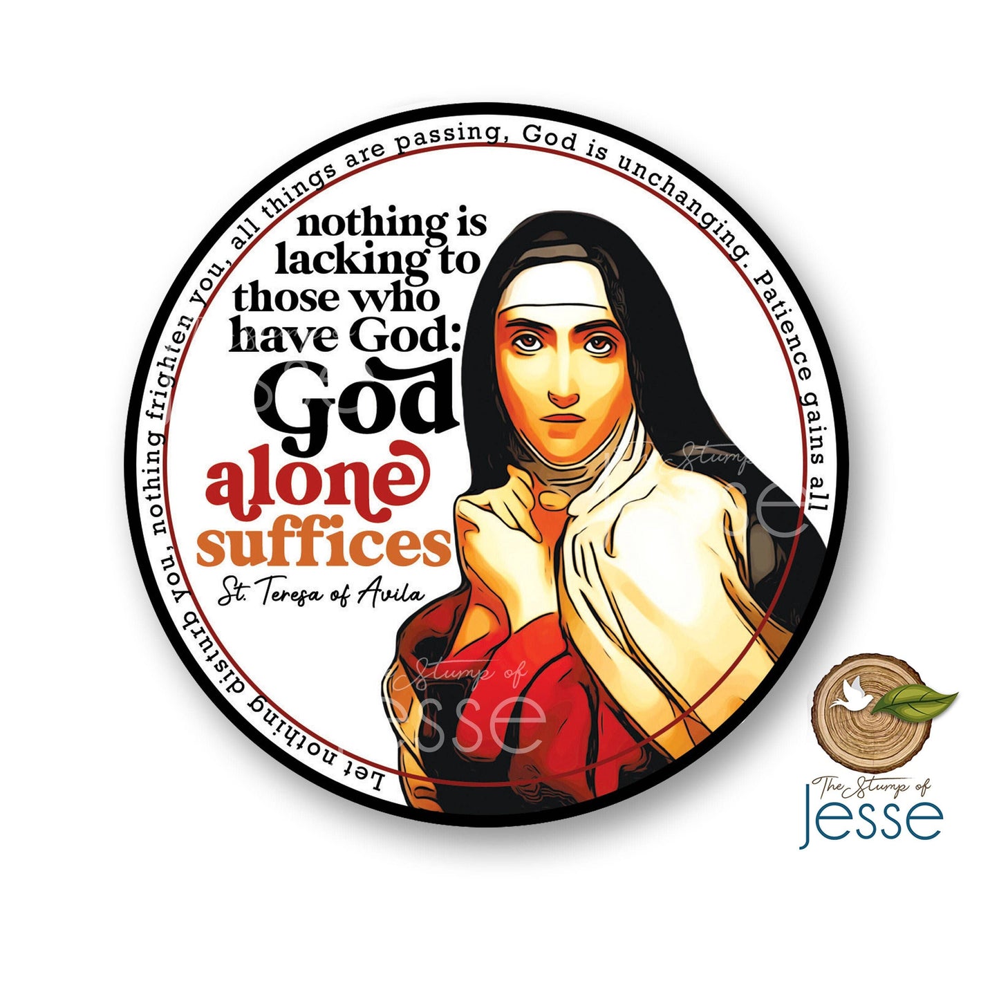 St. Teresa of Avila Catholic Sticker