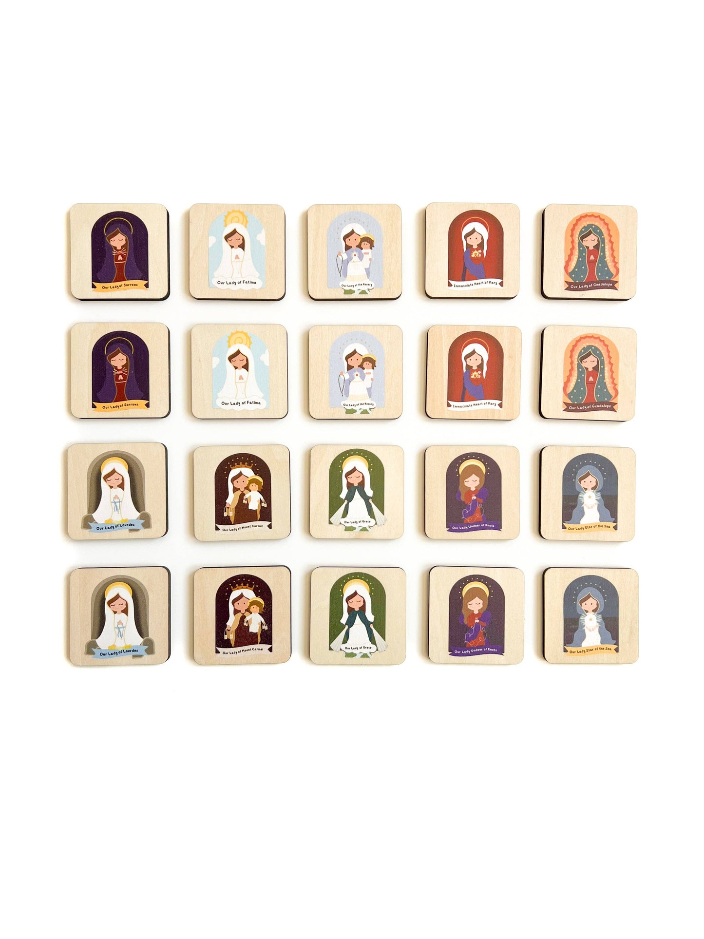 Mary Matching Wooden Game