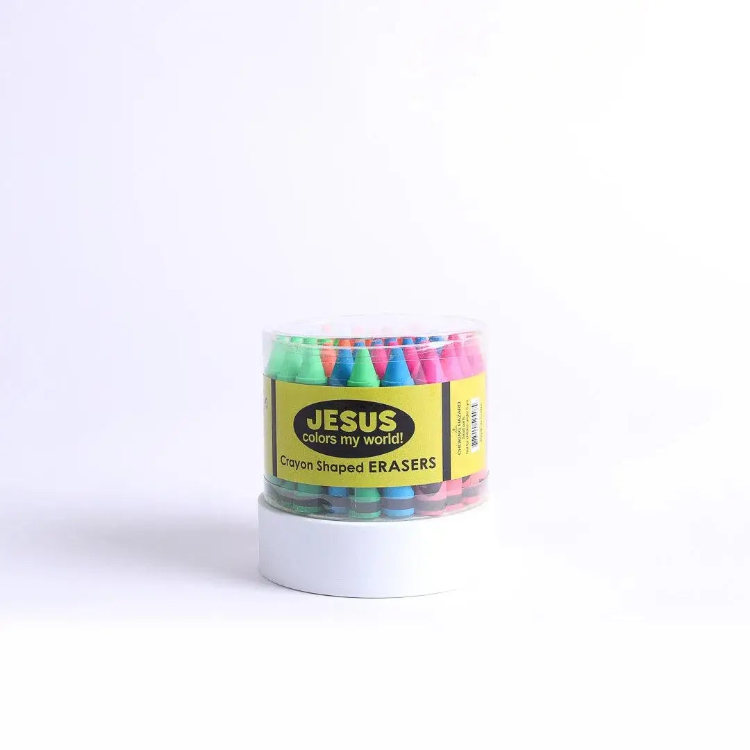 Eraser Jesus Colors My World - Pack of 36