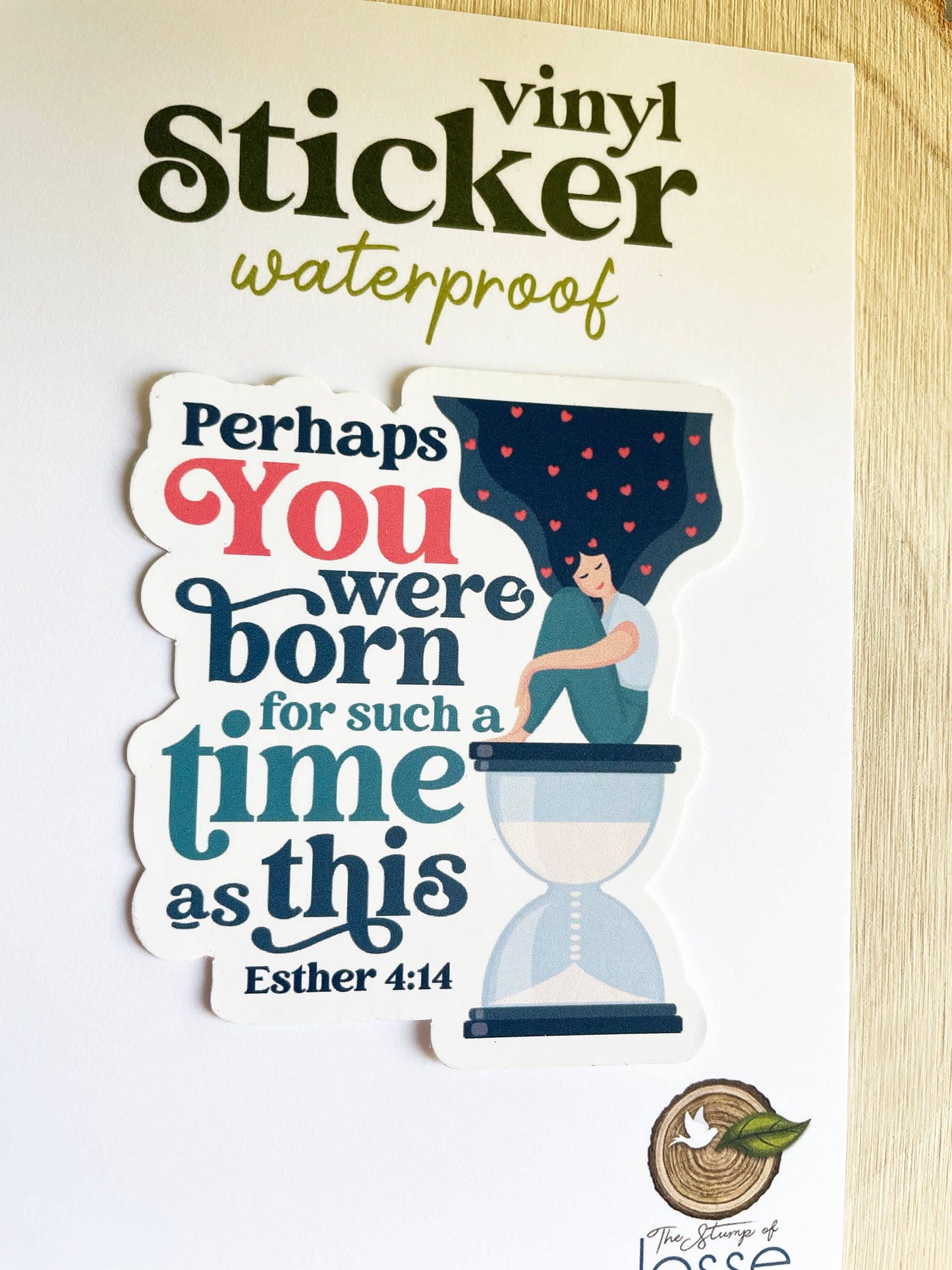 Esther 4:14 Waterproof Vinyl Catholic Sticker