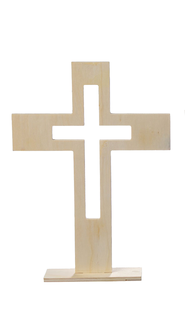 Wooden Cross with Stand