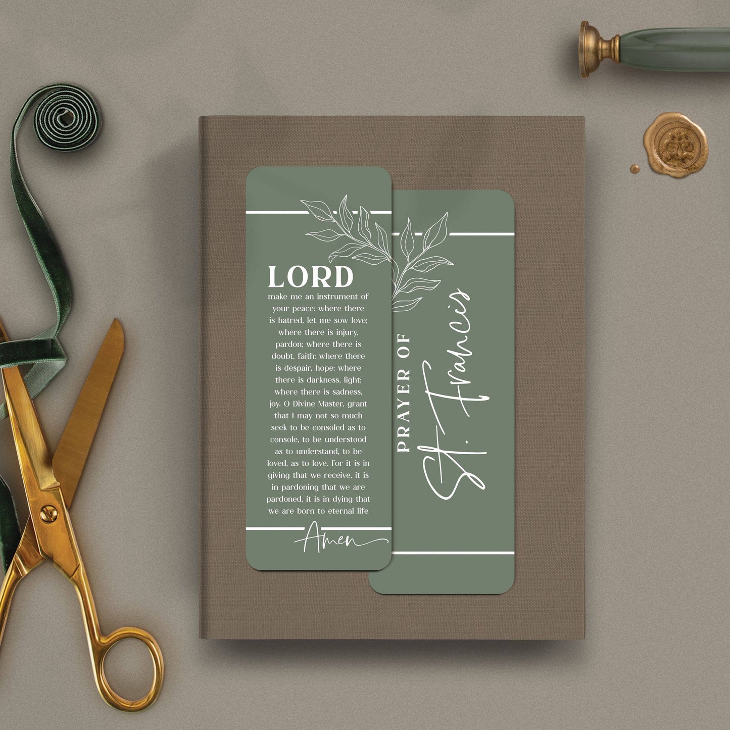 Prayer To St Francis Bookmark