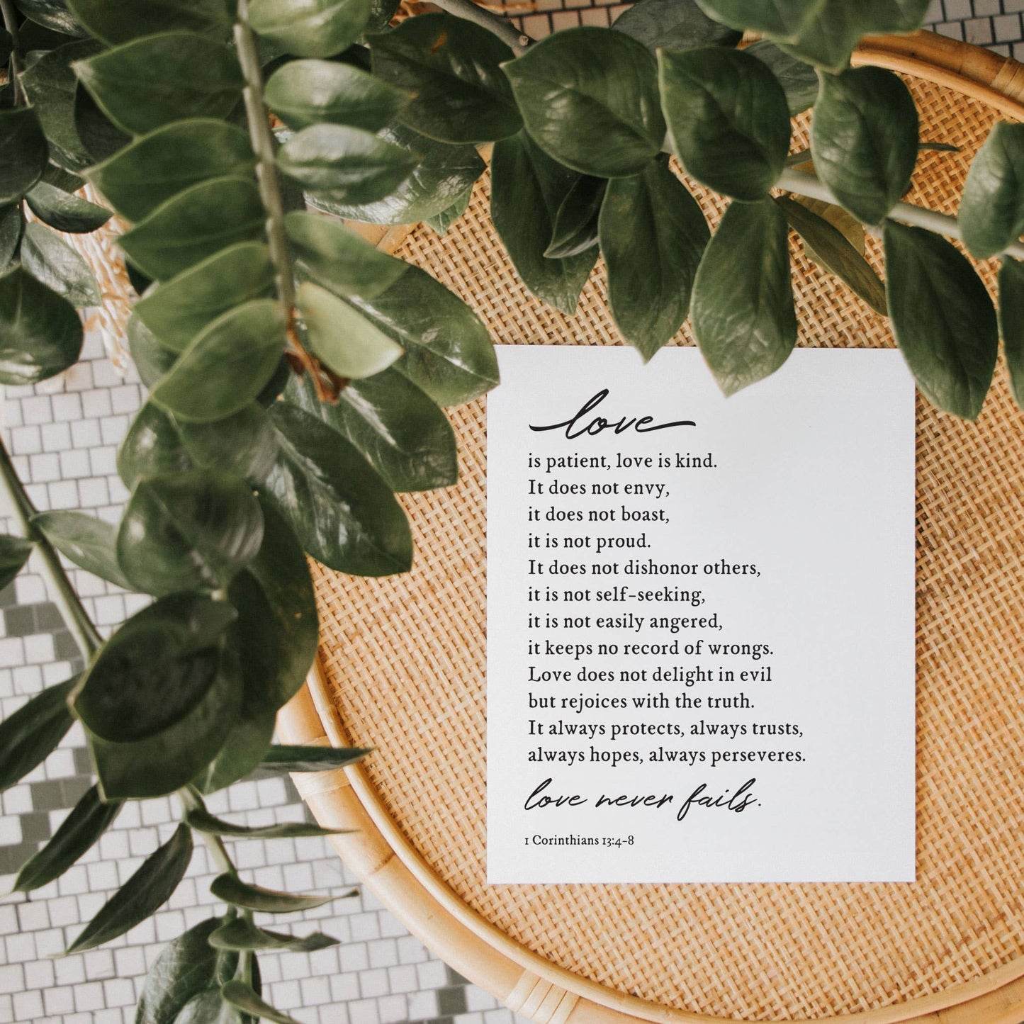 Love Never Fails Art Print