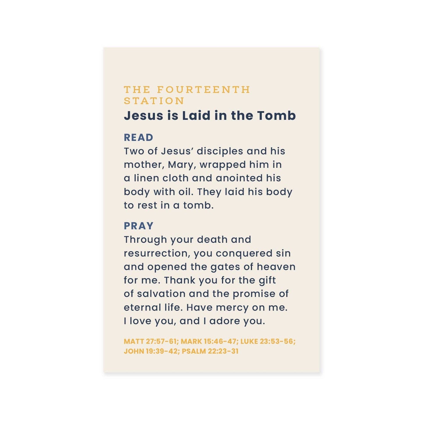 Stations of the Cross Cards