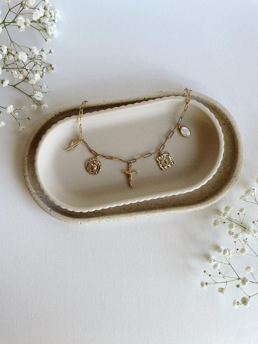 Gold Plated Divine Light Charm Necklace