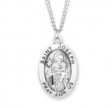 St. Joseph Oval Sterling Silver Medal